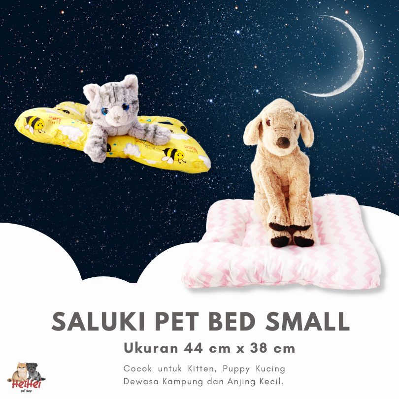 SALUKI PET BED SMALL - Bantal EMPUK Kasur Alas Tidur Kitten Puppy Anak Kucing - Matras Tempat Tidur Anjing Kucing 44x38