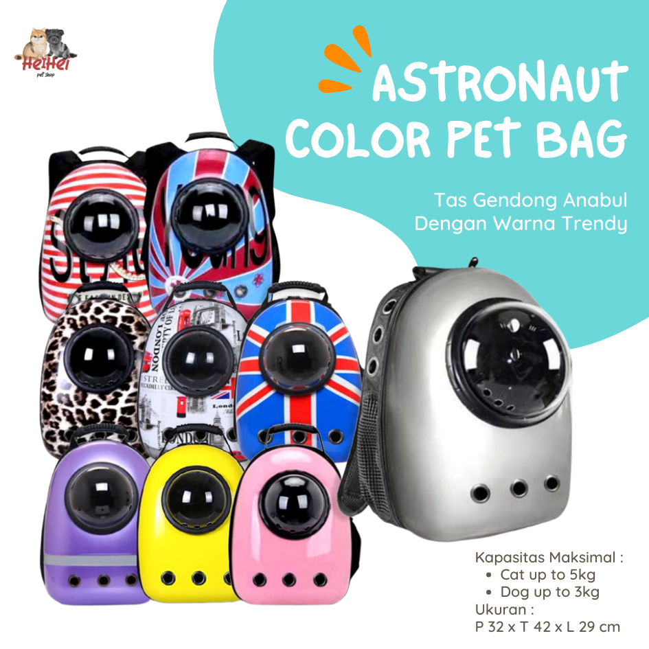 Astronauts Pet Travel Bag/Tas Ransel Hewan Astronot Kucing Anjing/Pet Bag Carrier