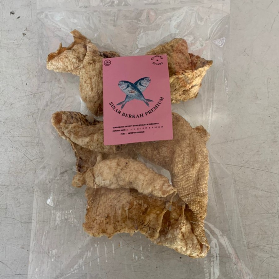 Keripik Kulit Ikan/Fish Skin Crunchy 100 Gram