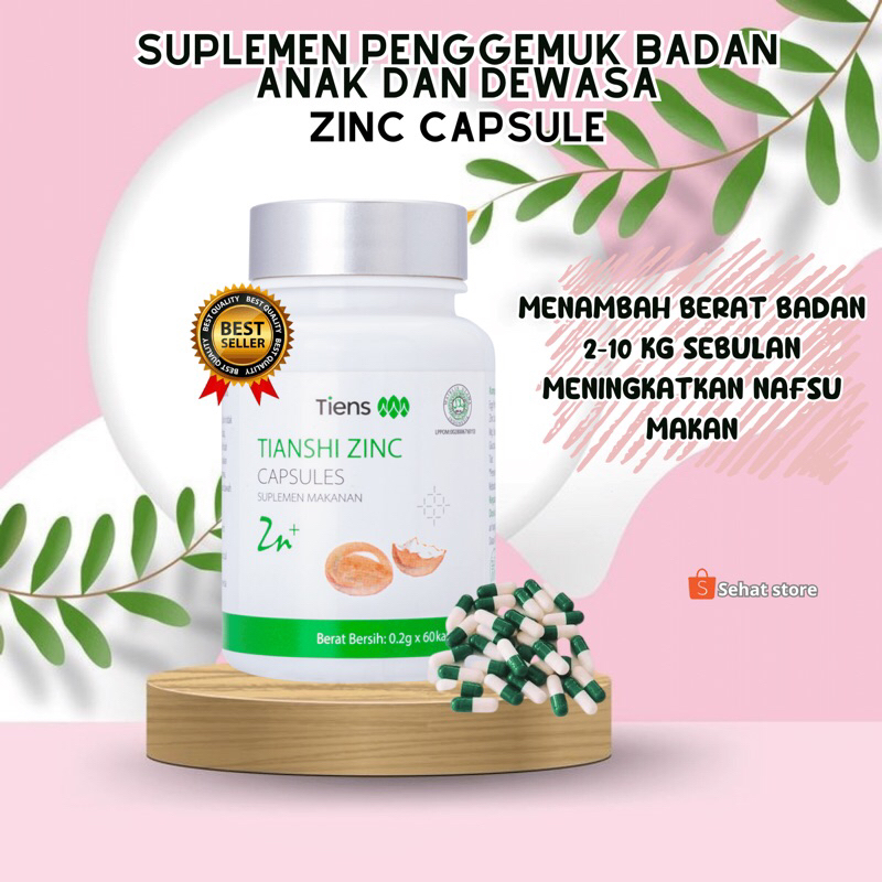 ZINC  OBAT PENGGEMUK BADAN DEWASA VITAMIN KAPSUL PENGGEMUK BADAN DEWASA PENAMBAH BERAT BADAN VITAMIN