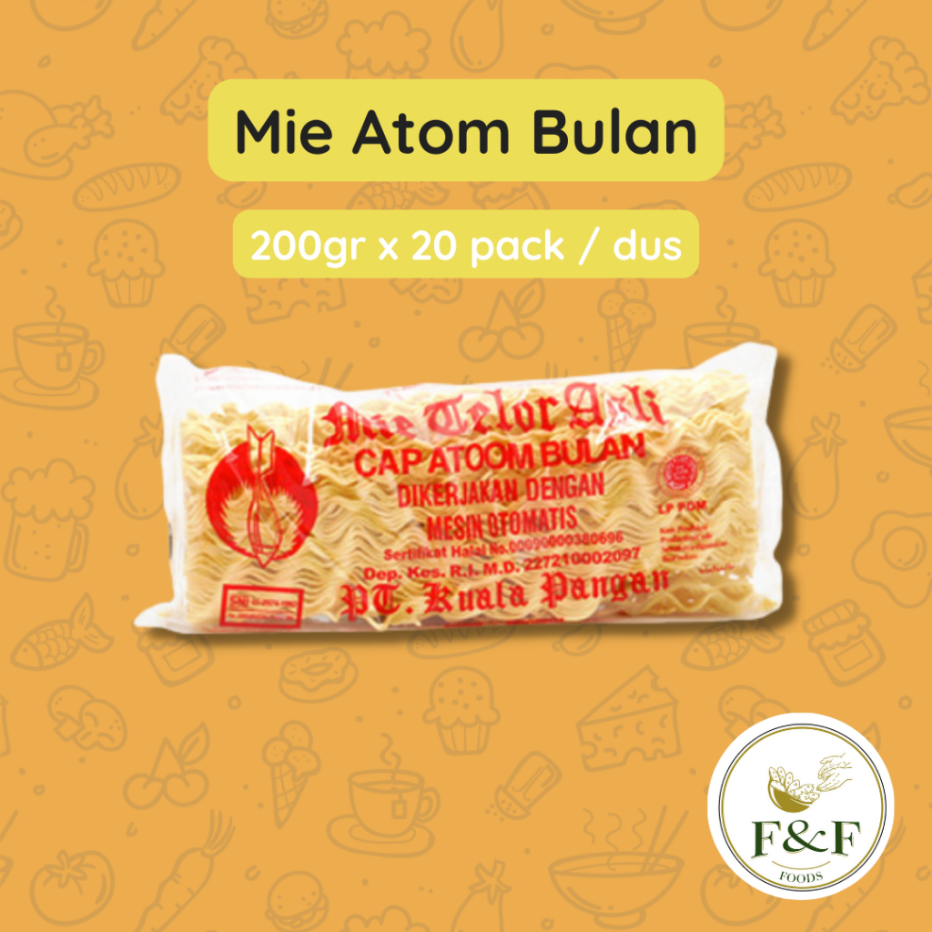 

Mie Atom Bulan 200gr | Mie Atom | Mie Kuning | Mie 200gr | Mie Rebus | Mie Telor