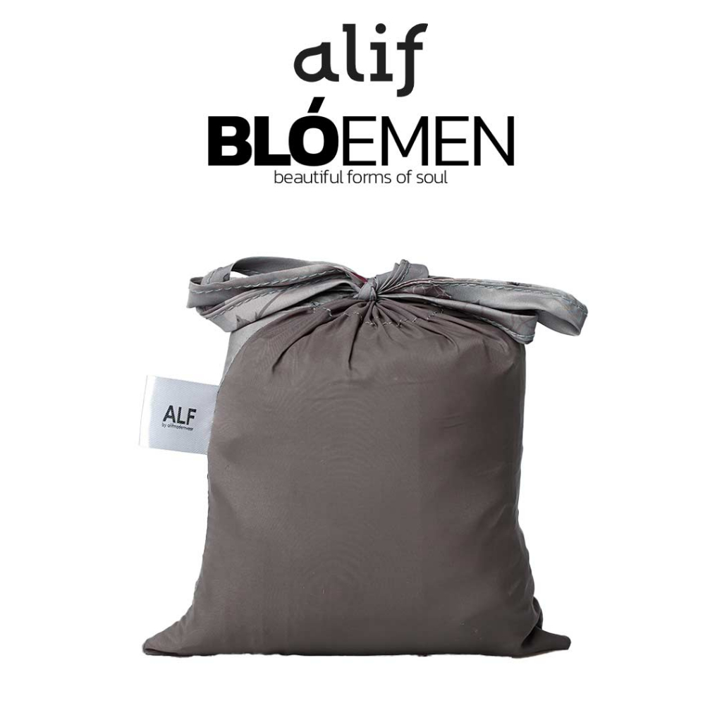 ALIF MUKENA MINI MOTIF PARASUT PREMIUM KOREA TRAVEL - SALVIA IN COFFEE BEAN ( MKN-203 )