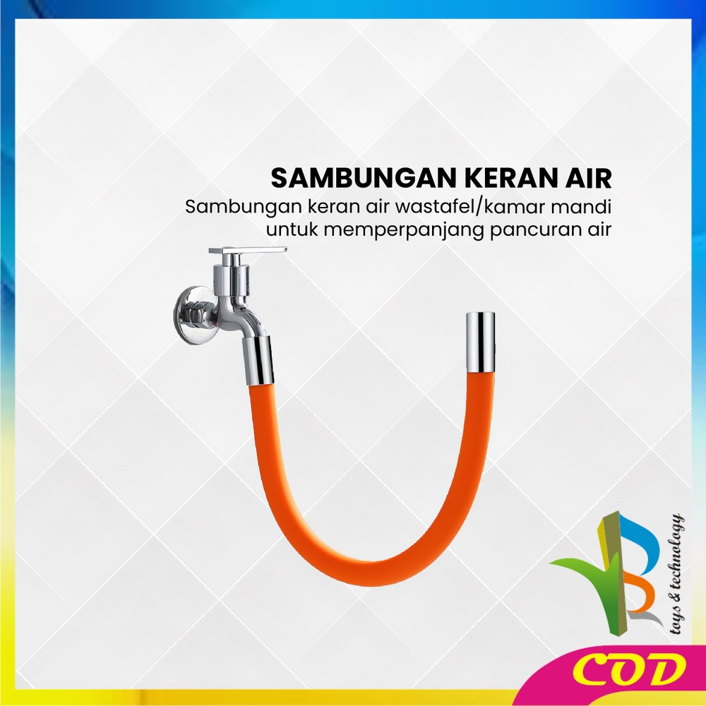 RB-C838 Selang Sambungan Kran Air Universal 1/2 Inch 360 Derajat / Alat Penyambung Kepala Keran Air Wastafel Pipa Elastis