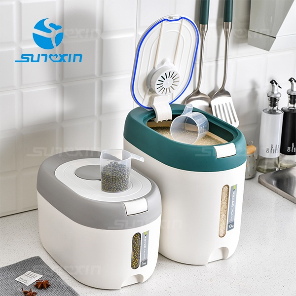 dispenser beras/wadah beras/wadah beras 10kg/wadah penyimpanan/tempat penyimpanan beras/wadah penyim
