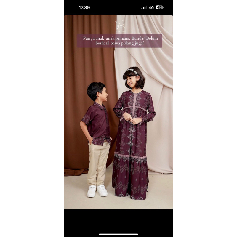 Dress anak kaleela.id
