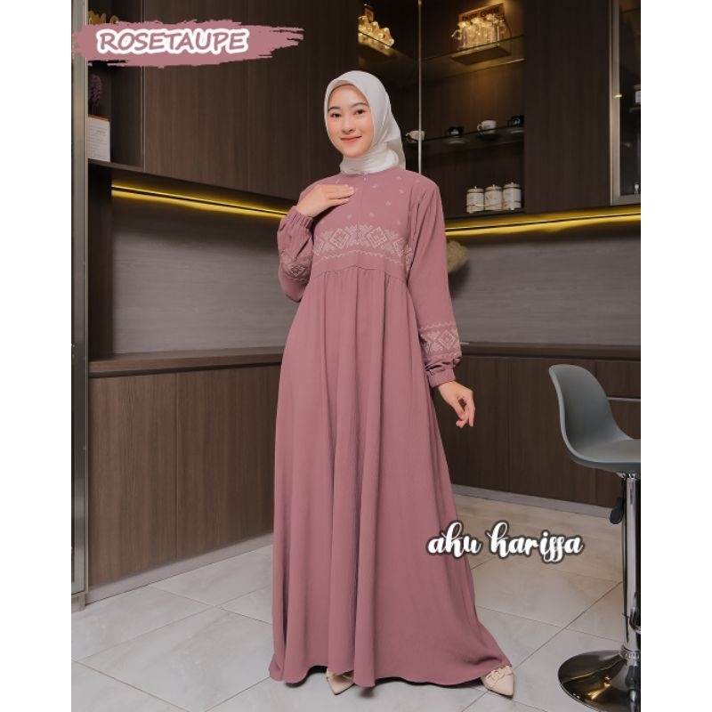 DZIFA DRESS ORI AKU KARISSA TERBARU GAMIS BORDIR CANTIK MODERN KEKINIAN OOTD STYLE KONDANGAN VIRAL