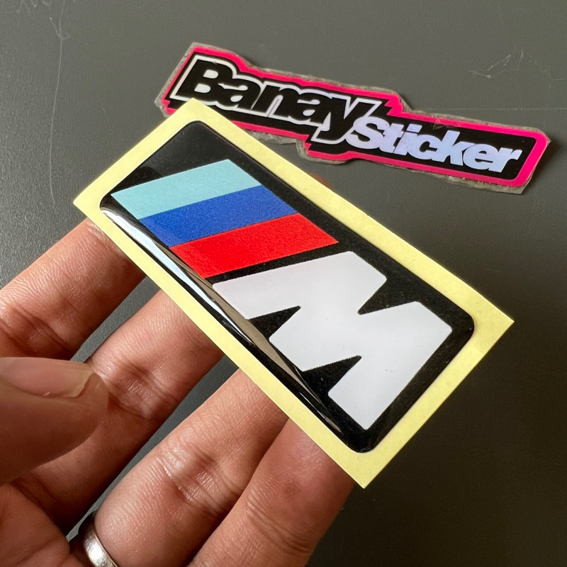 Sticker Stiker Emblem Logo BMW Performance Timbul