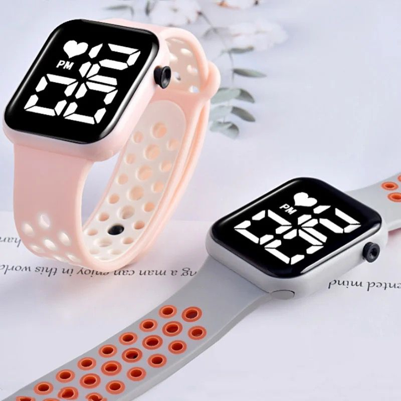 ELITEE ✅ JAM TANGAN LED DIGITAL RUBBER PRIA WANITA ELECTRONIC FASHION COUPLE ANAK REMAJA IMPORT PREMIUM WATCH LED MODEL SERIES 8 NEW BISA COD JAM TANGAN
