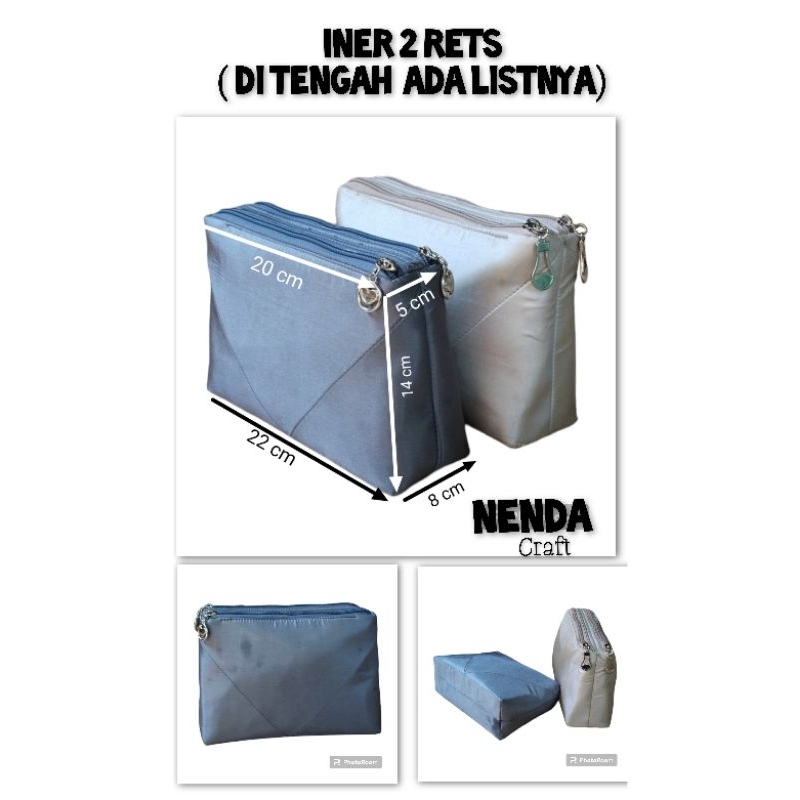 INER 2 RETS ( size S) DI TENGAH ADA LISTNYA