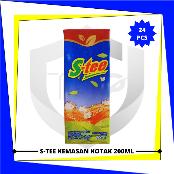 

S-TEE Minuman Teh Kemasan Kotak 200ml x 24 pcs (1 Karton)