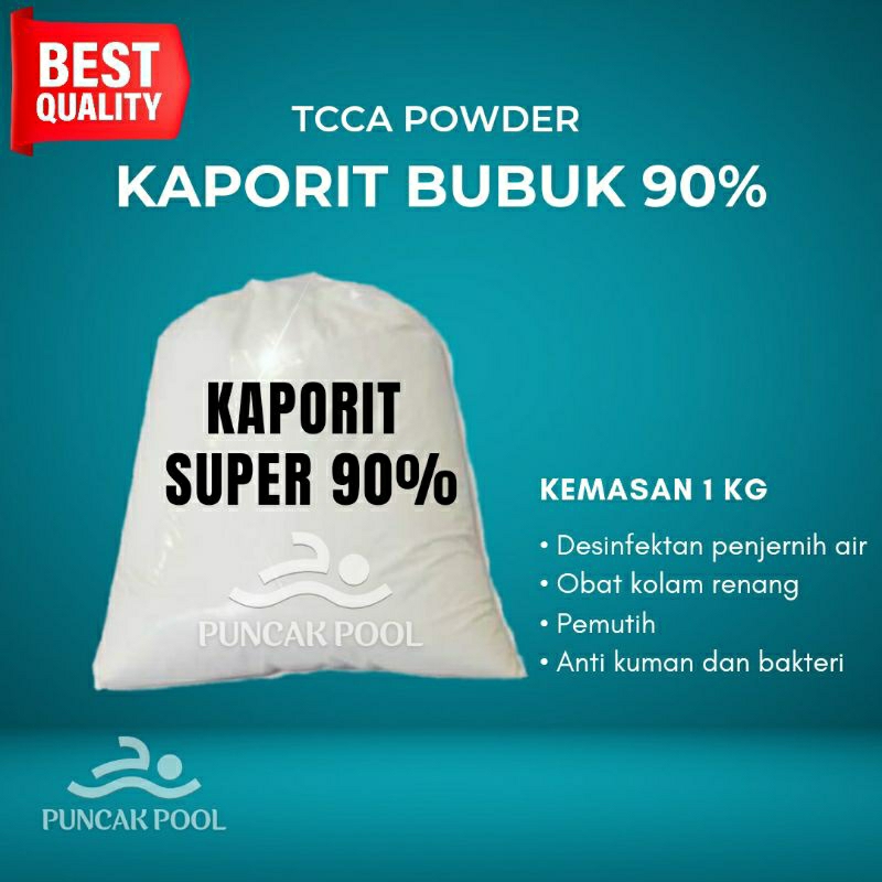 Kaporit 90% / Kaporit bubuk 90% / Obat kolam renang