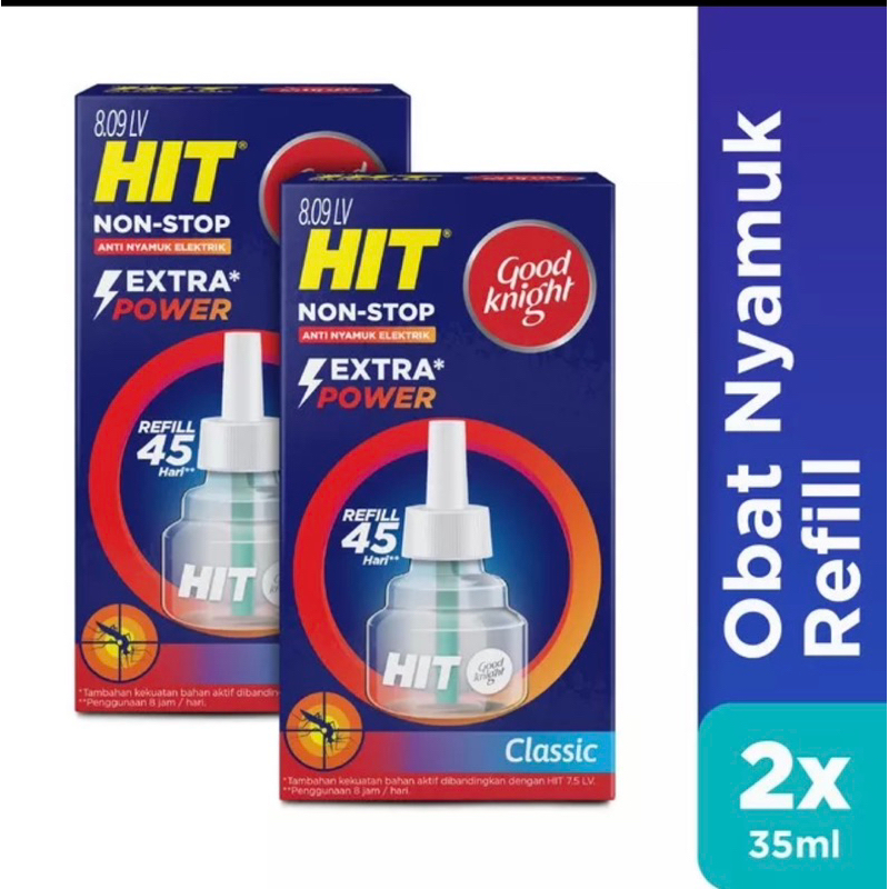 Hit Good Knight Xpress Refill 45 hr X2/Hit Good Knight classic/Fresh/Apple