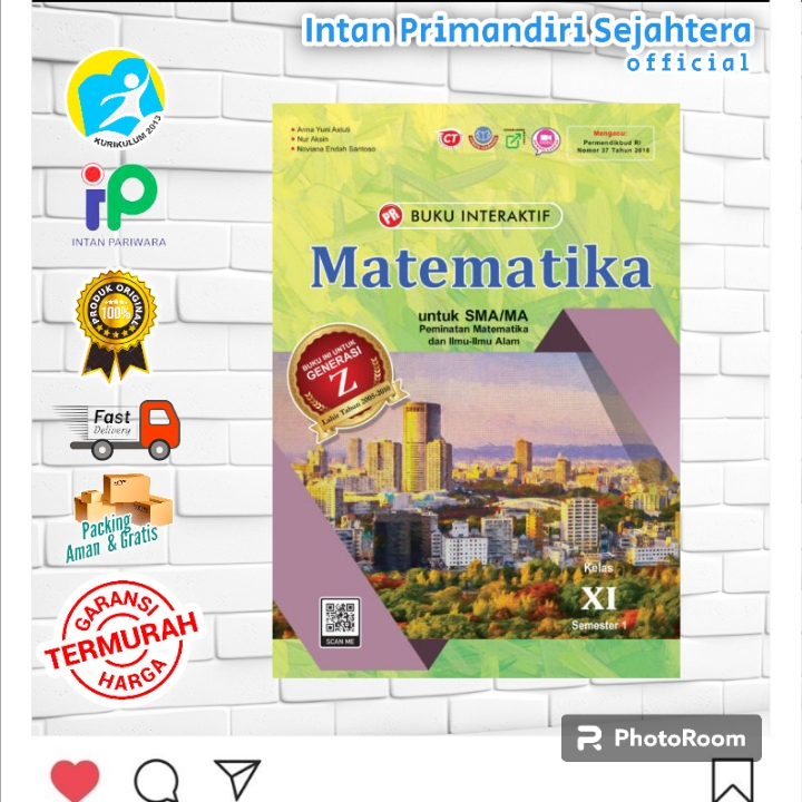 PROMO  BUKU PR INTERAKTIF SMA/MA ( Kurikulum K.13 ) : MATEMATIKA PEMINATAN KELAS 11 semester 1, 2 te
