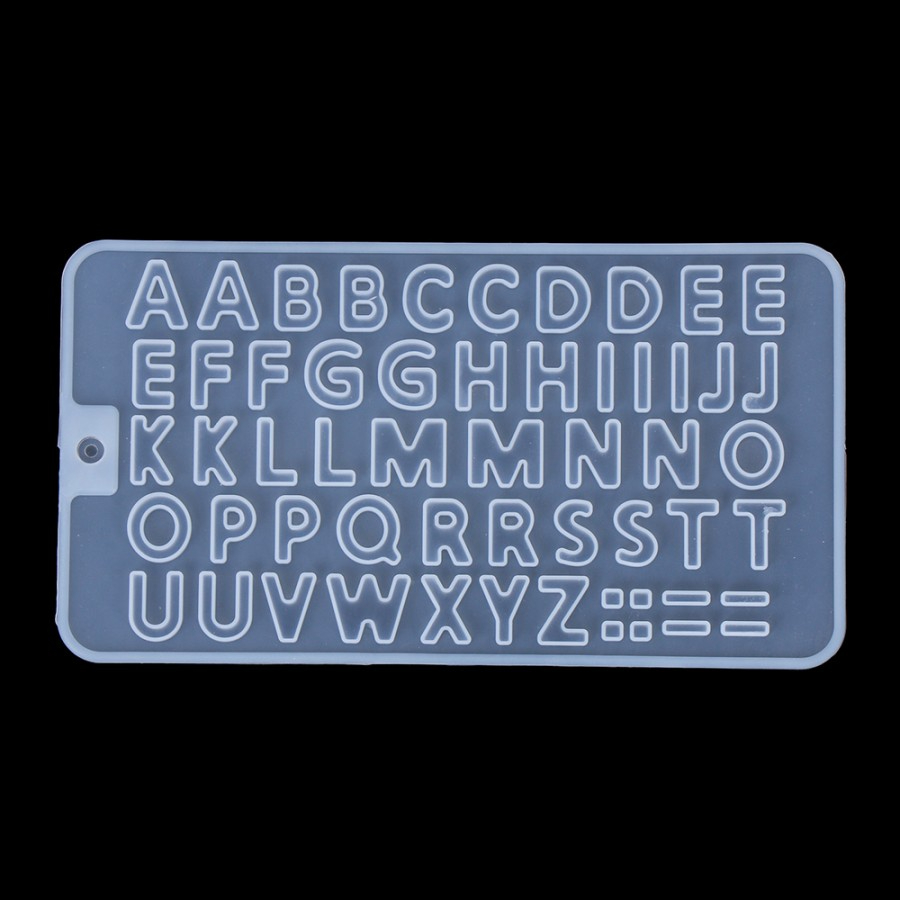 Cetakan Resin Huruf Kecil Alfabet Alphabet Bahan Silikon Silicone Silicon Peralatan Perlengkapan Ker