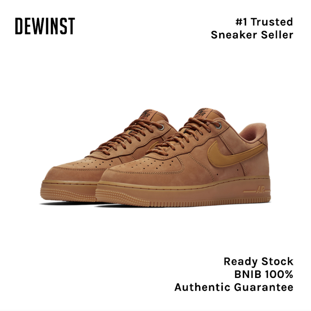 Air Force 1 Low Flax BNIB RESMI ORIGINAL