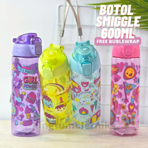 BOTOL MINUM ANAK MOTIF LUCU / BOTOL MINUM KARAKTER 600ML HX-658