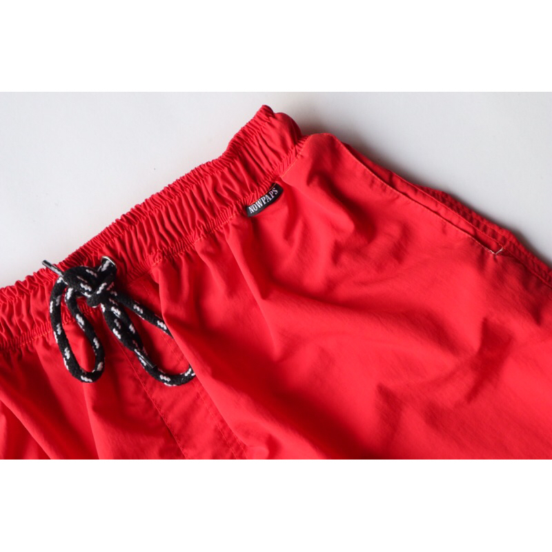 NOWPAPSCO-celana shortpants merah taslan sport .celana pendek olahraga panti original nowpaps material celana boxer unisex men/women original nowpaps hitam/caramel/hijau army