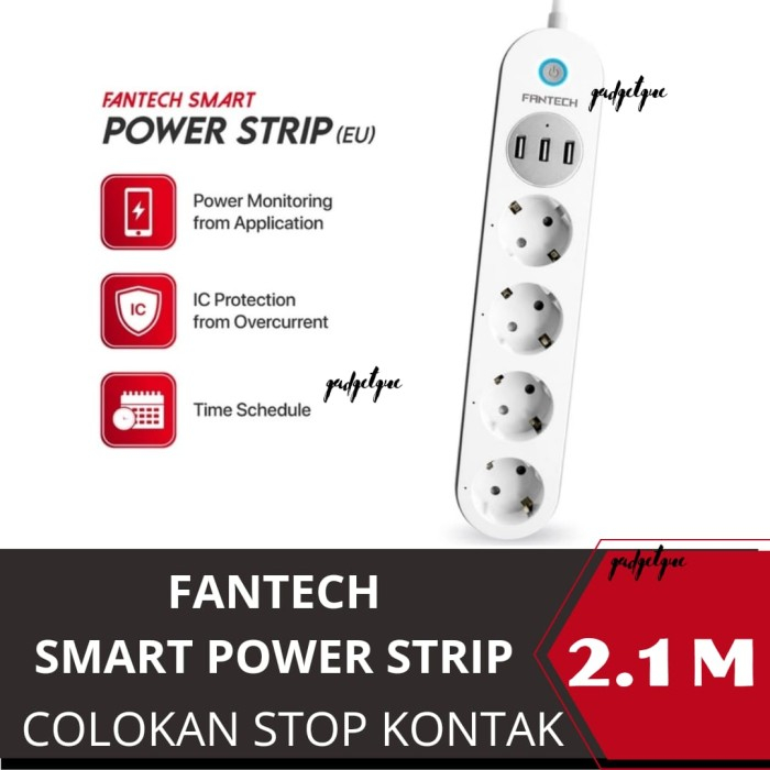 Fantech smart life power strip colokan stop kontak wifi smart home saklar wifi stop kontak kabel sma