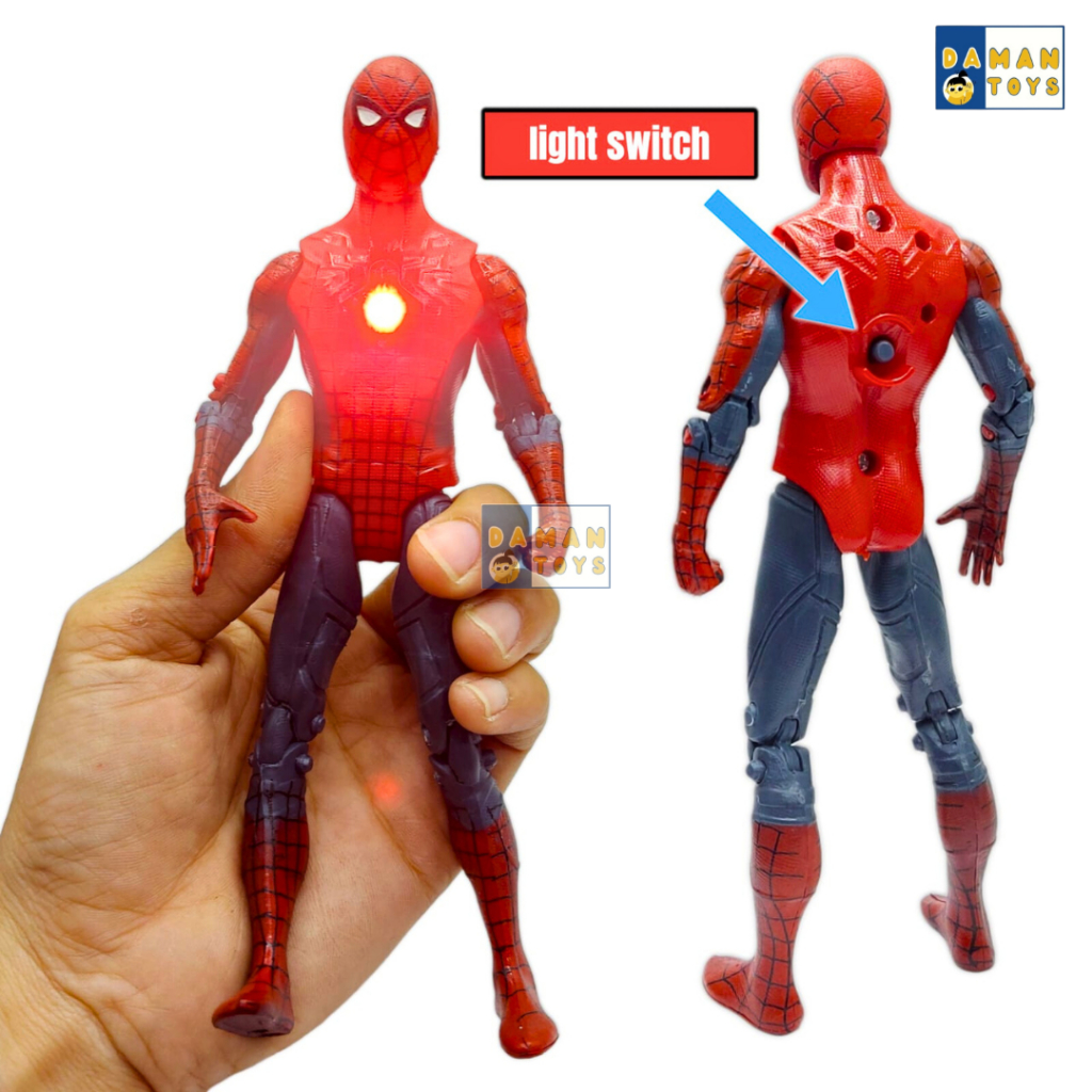 6pcs Mainan Anak Spiderman Super Hero Action Figure Pajangan