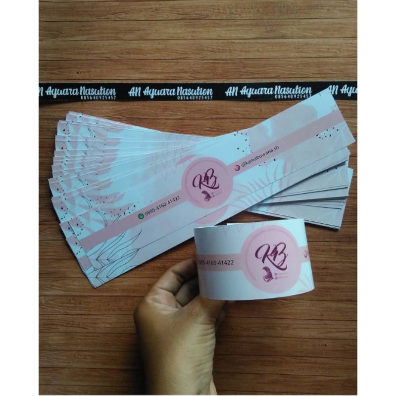 

CETAK LABEL HIJAB JILBAB - ROLL HIJAB LABEL