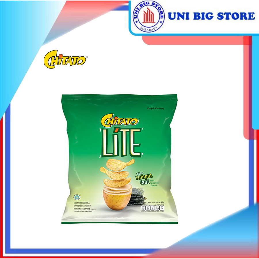 

Chitato Lite Potato Chips Nori Seaweed 35 gr Rumput Laut