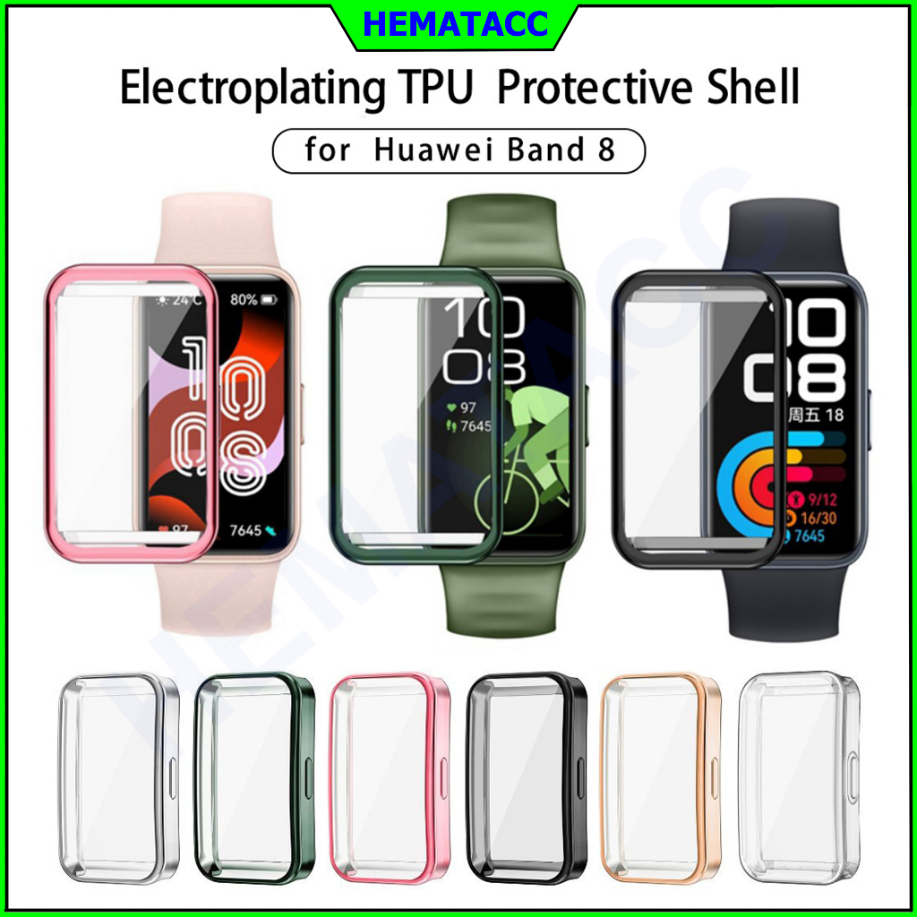 Bumper Screen Soft Case Huawei Band 8 Anti Benturan Hematacc