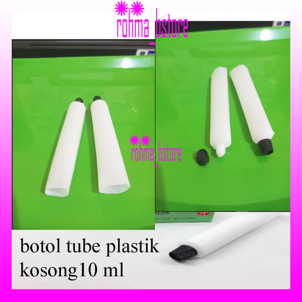 Botol Salep Plastik Tube Kosong 10 ml / Botol Tube Salep Minyak Kosong / Botol Tube Serbaguna
