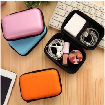 Dompet Case Earphone Charger Pouch Serbaguna