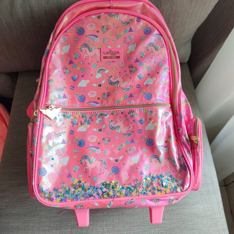 Smiggle Fiesta Trolley Pink Unicorn