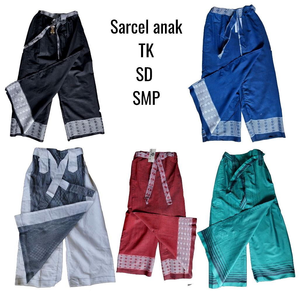 sarung instan SD SMP/sarcel anak sd smp/celana sarung anak/sarung celana anak