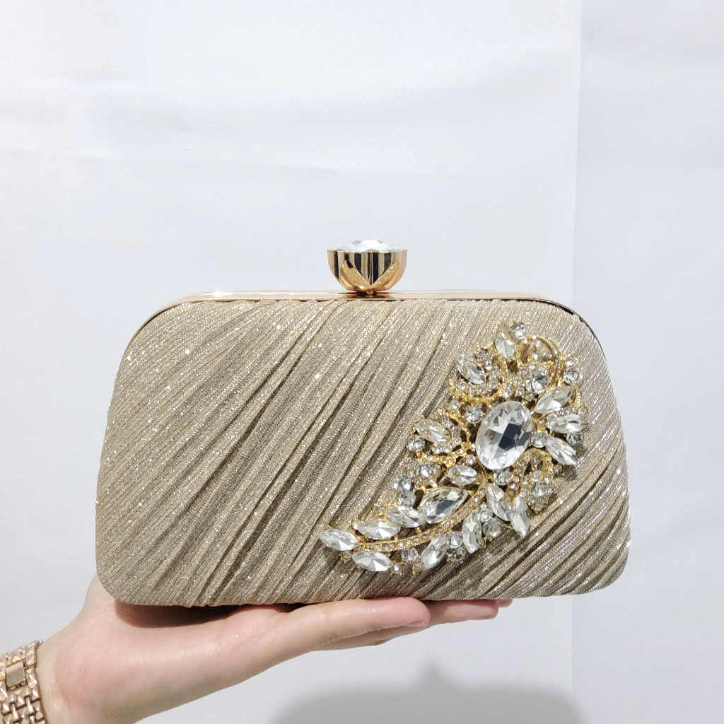 Model Terbaru! Tas Pesta Import Diamond Farnell Cantik Mewah 26218