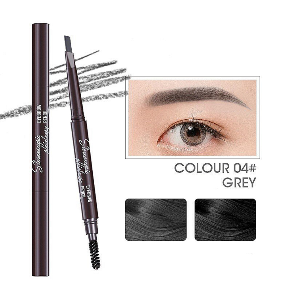 MYONLY Pensil Alis 2IN1 Dengan Sikat Brush Eyebrown Pencil