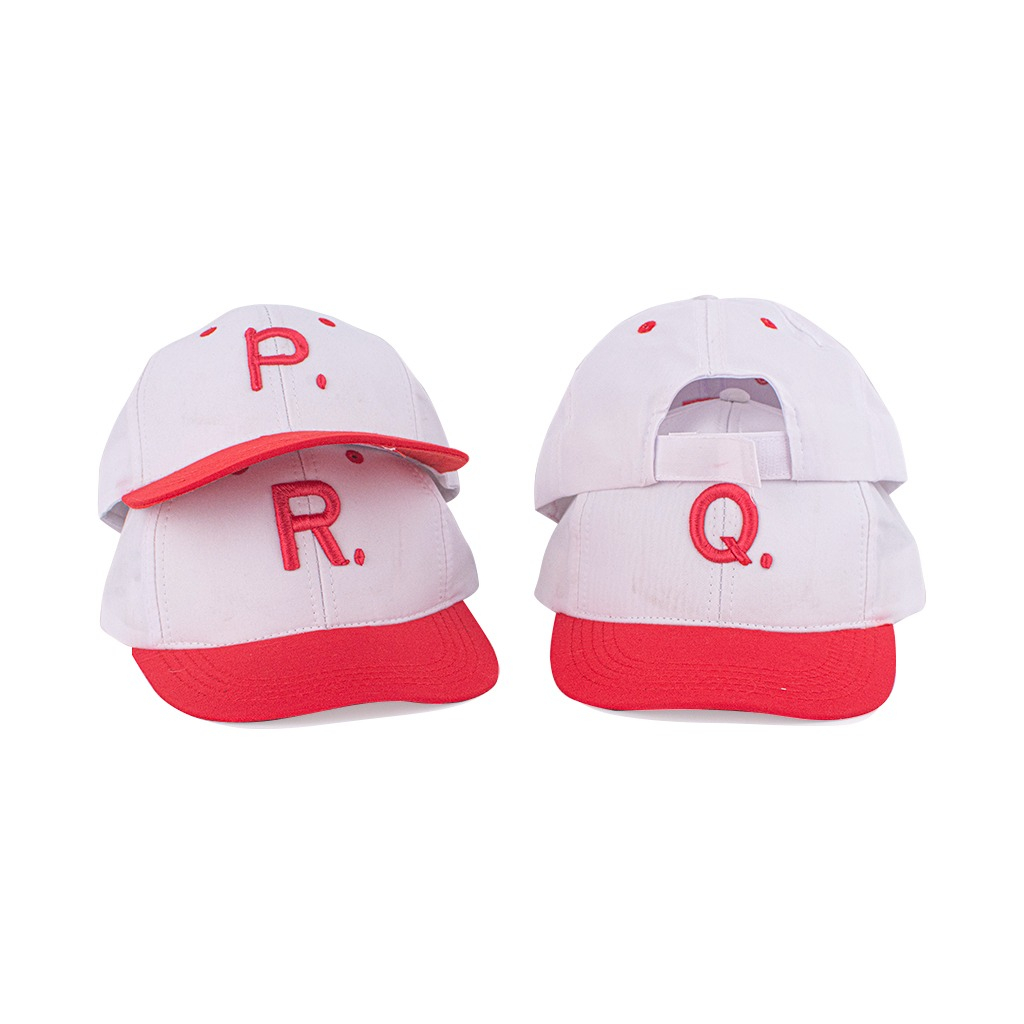 (HZ) TOPI KOMBINASI MERAH PUTIH ANAK UNISEX FASHION HAT TOPI MOTIF HURUF ALPHABETH