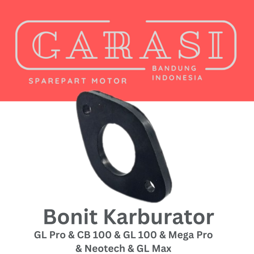 Bonit -Ebonit-Fiber Insulator-Karburator-Manipul GL Pro-CB 100-GL 100-Mega Pro-Neotech-GL Max