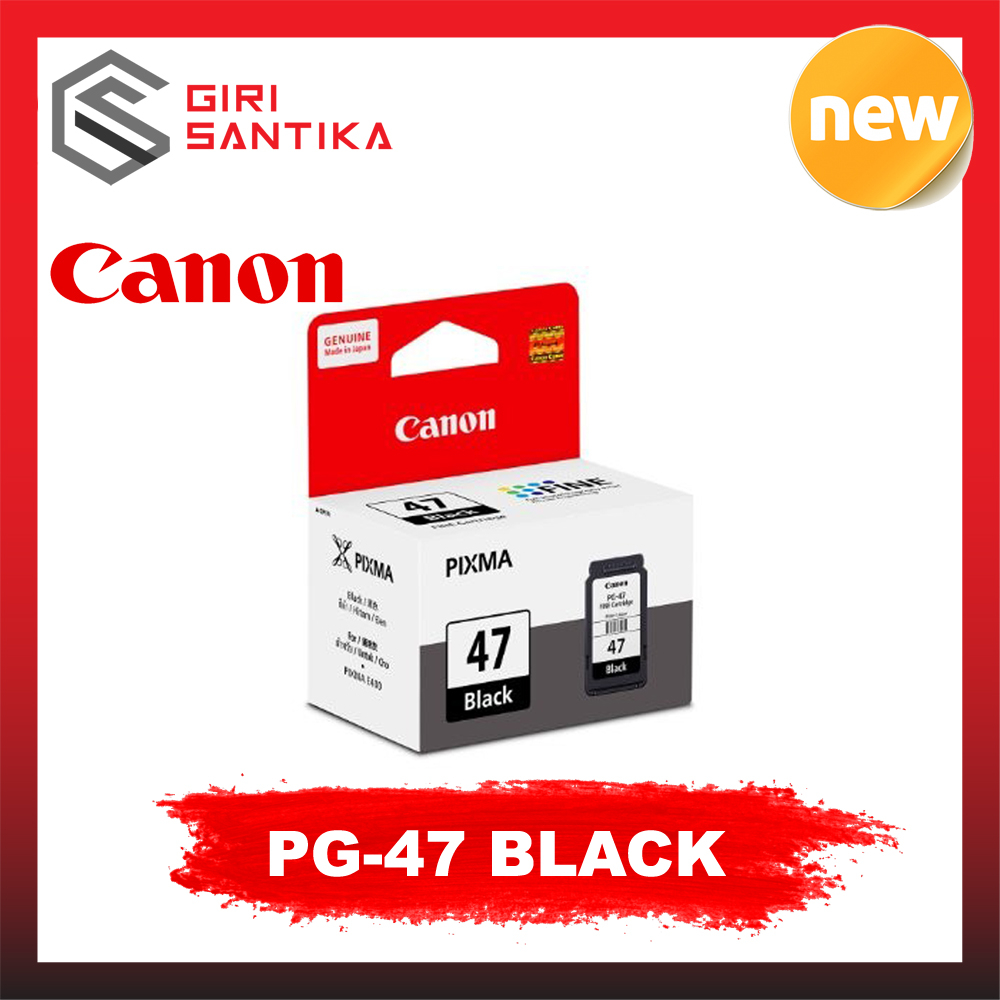 Cartridge Tinta Canon PG47 PG 47 Black ORI Cartridge Printer E400 E410