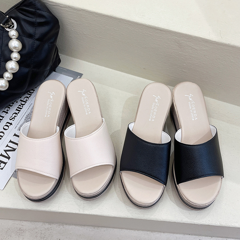 [ Import Design ] Sepatu Sandal Wedges Wanita Import Premium Quality ID213