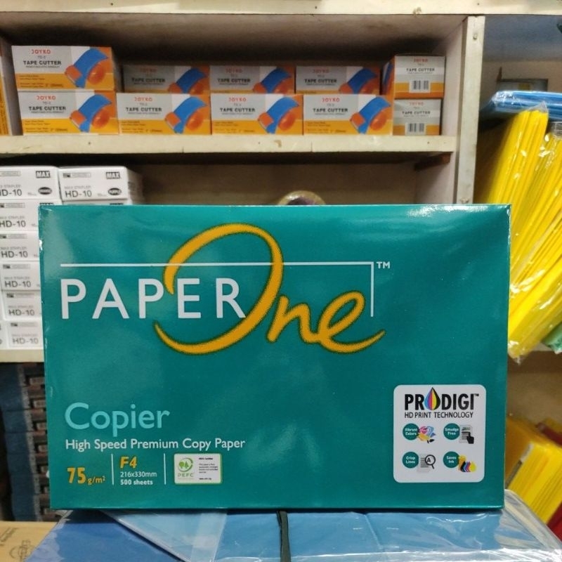 

PaperOne Kertas print fotocopy 75gram F4 isi 500 lembar 1 rim folio