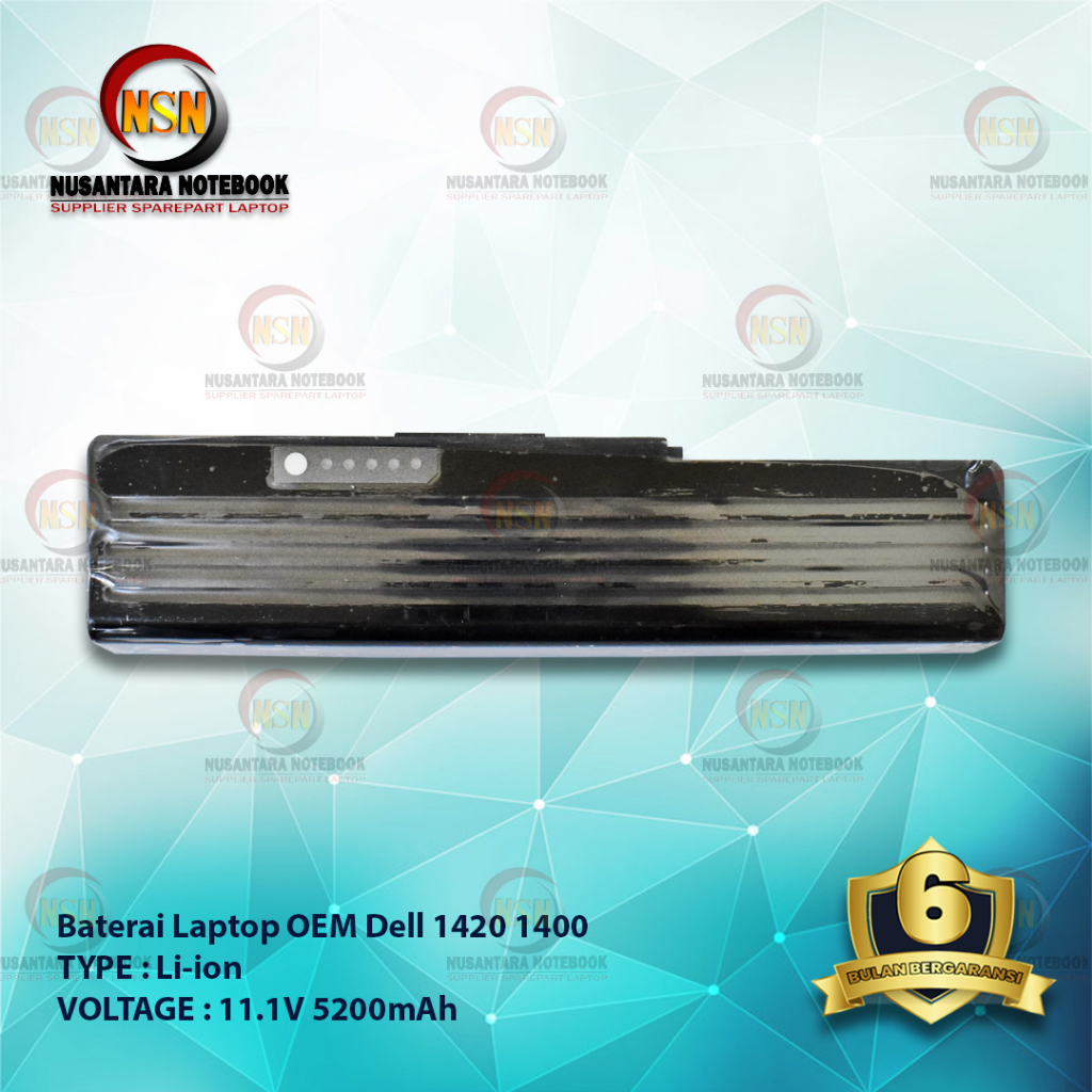 Baterai Dell OEM 1420 1400 11.1V 5200mAh