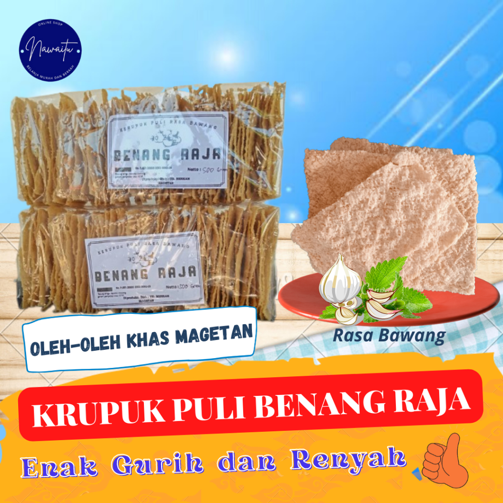 

Kerupuk Puli Mentah 500Gram Gendar Krecek Puli Oleh-oleh Khas Magetan Madiun Krupuk Mentah Lempeng Benang Raja