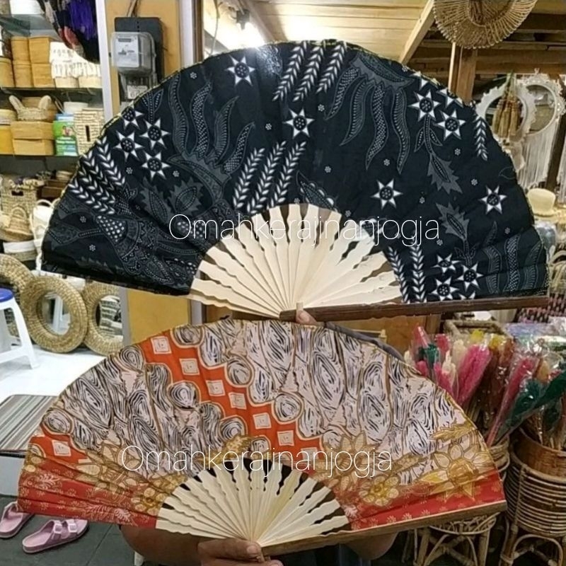Souvenir Kipas Batik Besar 28Cm , , Kipas Tangan Grosir , Souvenir Pernikahan