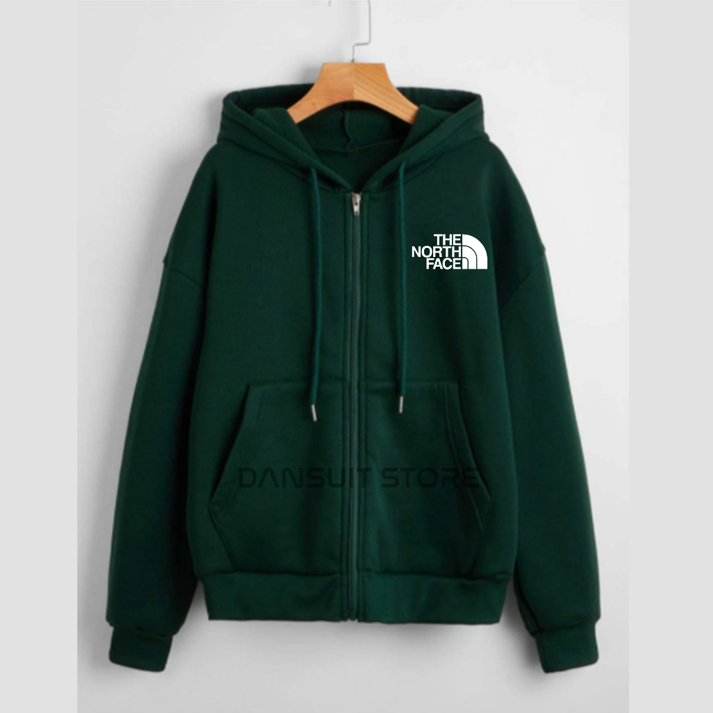 Hoodie Zipper Sablon Anak Laki-laki/Perempuan Usia 4-13 Tahun Hoodie Resleting Anak Motif Sablon TNF TheNorthFace Logo Bahan Tebal Premium