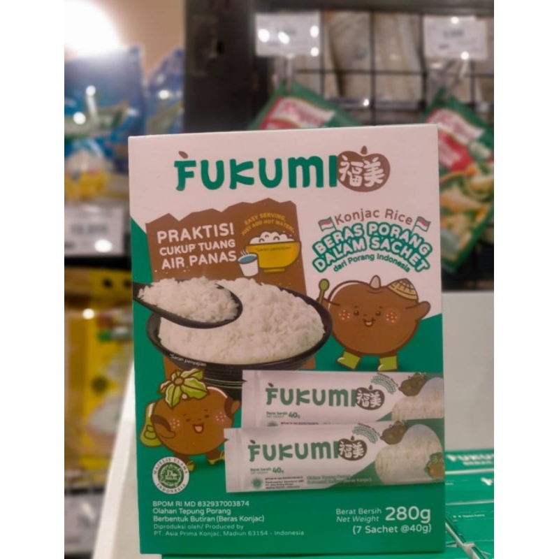 

Fukumi beras Porang sachet 280gr isi 7