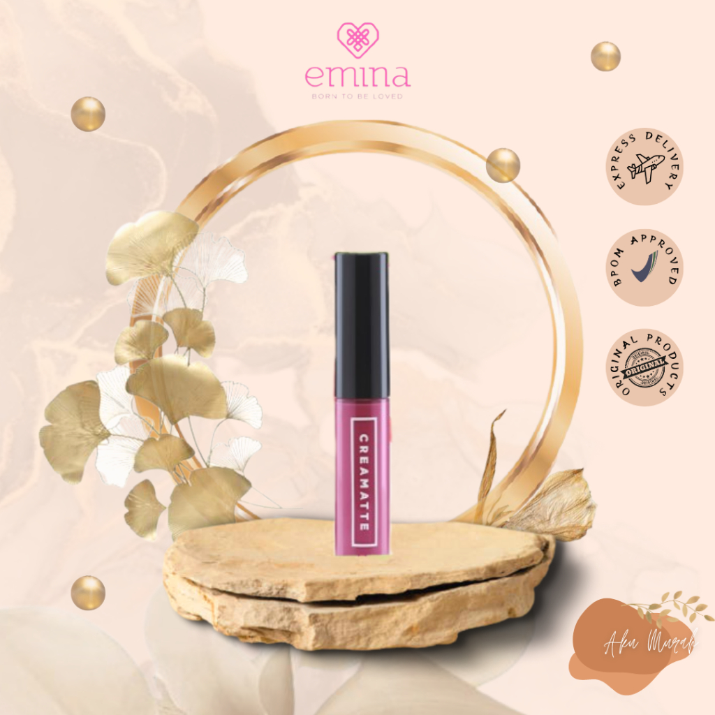 ✨ AKU MURAH ✨ Emina Creamatte 5.5 gr / Matte Lip Cream with Vit E [BPOM]