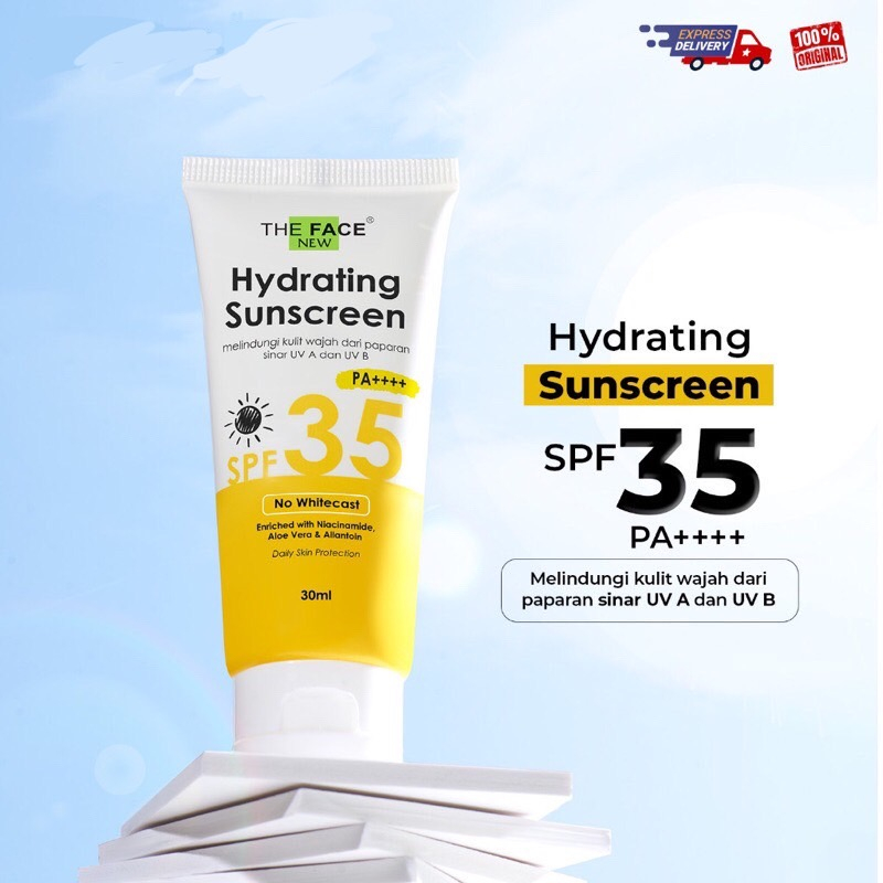 The Face Hydrating Sunscreen UV Defender 30ml | SPF 35/PA++++