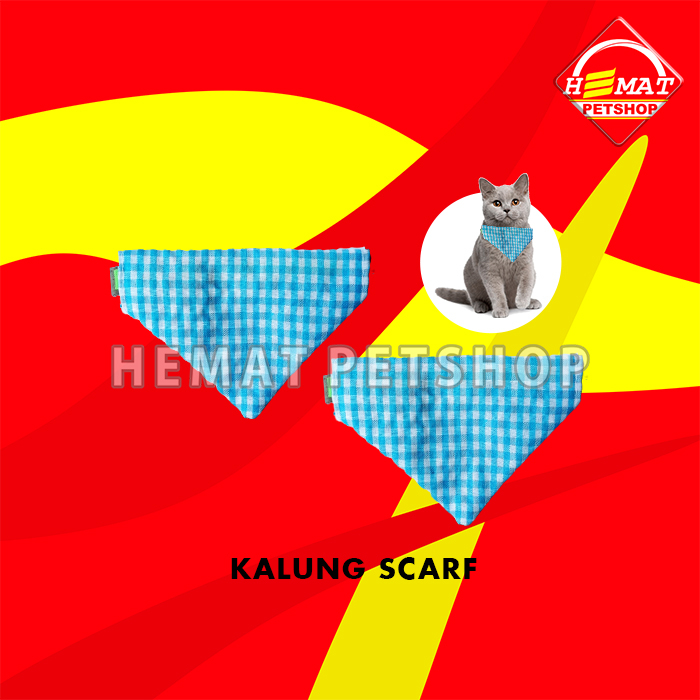 Kalung Bandana Syal Dasi Kucing Anjing Cat Dog Scarf