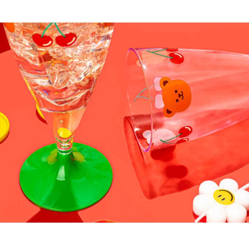 WIGGLE WIGGLE - Reusable Party Cup Set CHERRY &amp; BEAR