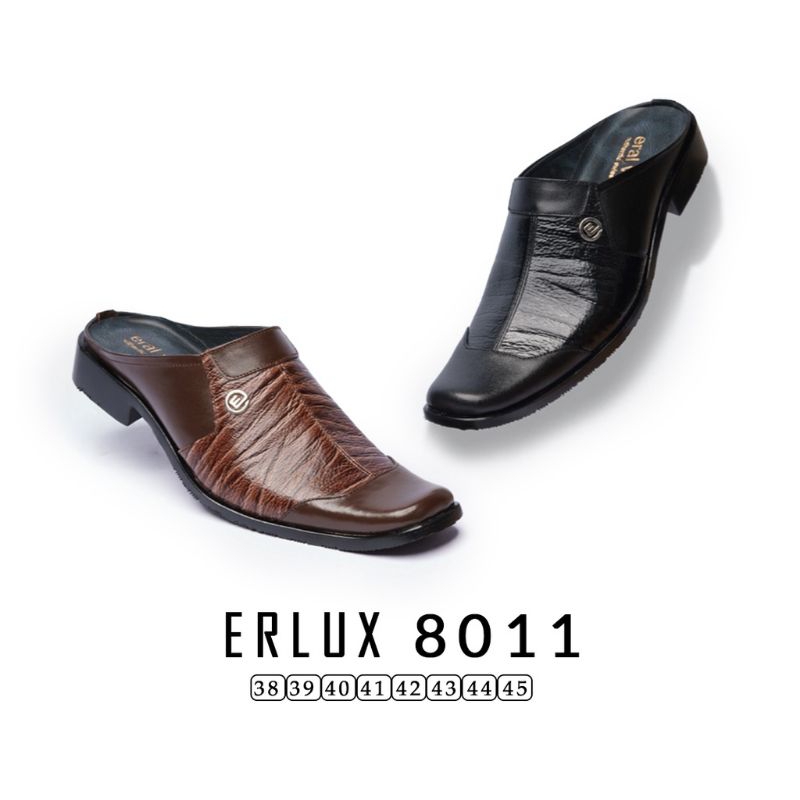 Fadhella Official - Sepatu sandal pria original kulit asli garut Sepatu Bustong kulit ERLUX 8011