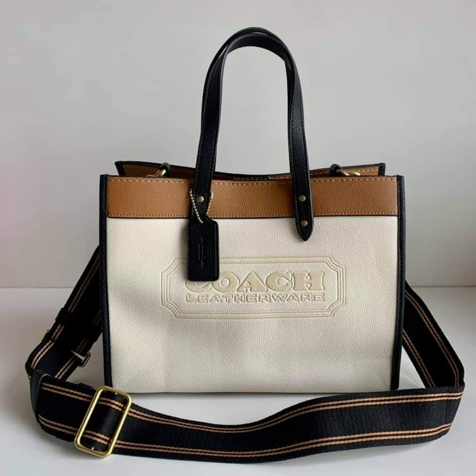 C0777 C2004 C1955 C6846 C8448 C8458 CH325 Original COACH Field Tote 30 In Colorblock With Coach badge