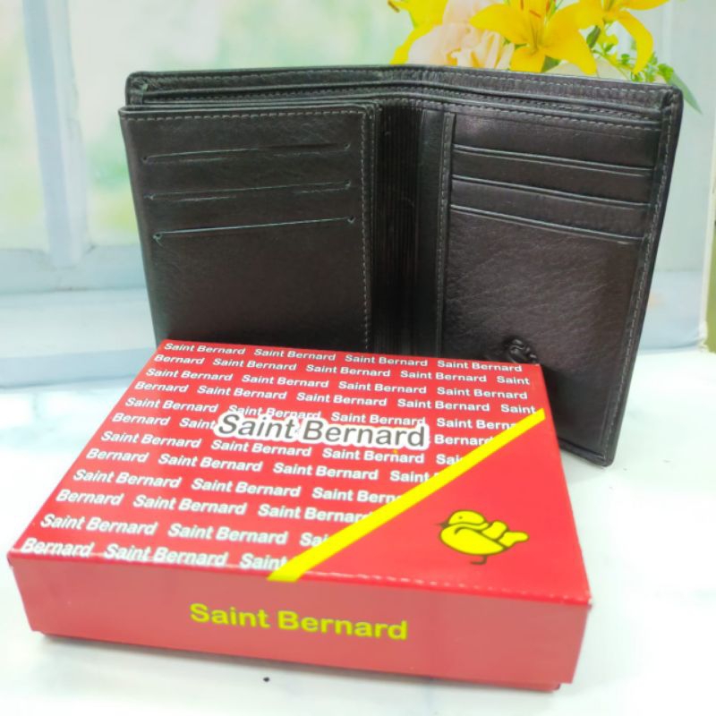 Dompet kulit lipat pria model diri saint bernard