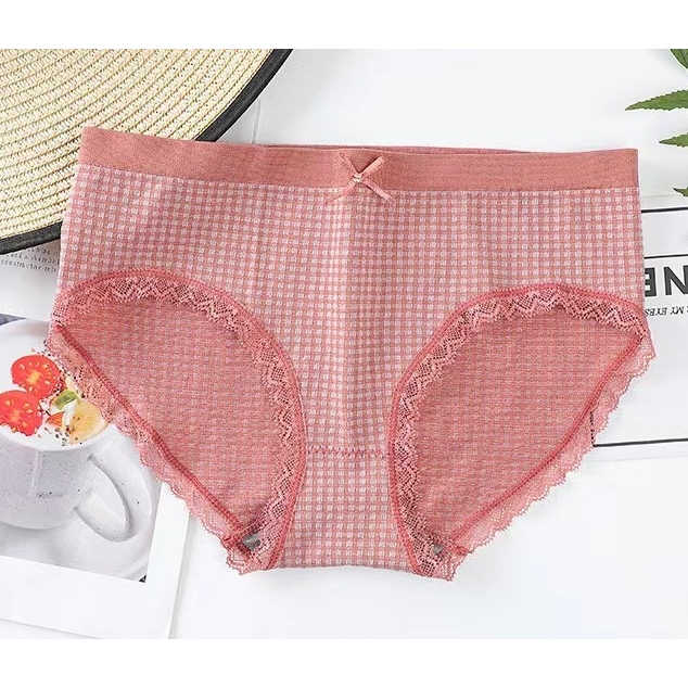 CELANA DALAM WANITA MOTIF PITA CD BAHAN KATUN UNDERWEAR